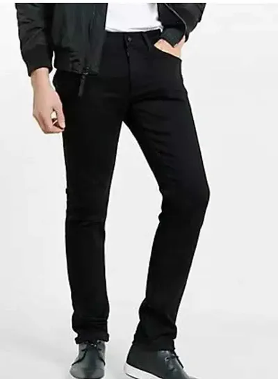 Stylish Blend Mid-Rise Jeans For Men