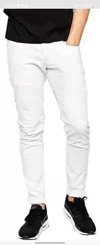 Stylish Cotton Blend Mid-Rise Jeans For Men-thumb1