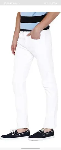 Stylish Cotton Blend Mid-Rise Jeans For Men-thumb1