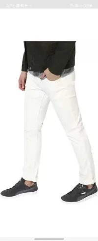 Stylish Cotton Blend Mid-Rise Jeans For Men-thumb1