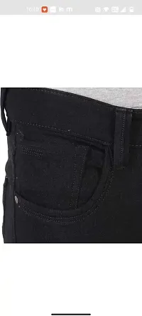 Stylish Cotton Blend Mid-Rise Jeans For Men-thumb1