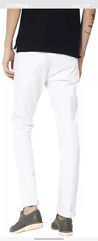 Stylish Cotton Blend Mid-Rise Jeans For Men-thumb1