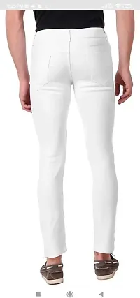 Stylish Cotton Blend Mid-Rise Jeans For Men-thumb1