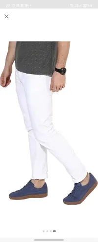 Stylish Cotton Blend Mid-Rise Jeans For Men-thumb2