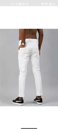 Stylish Cotton Blend Mid-Rise Jeans For Men-thumb1