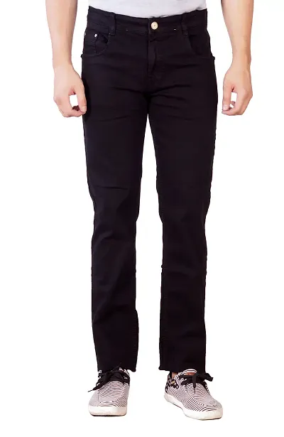 Stylish Blend Mid-Rise Jeans For Men