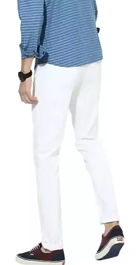 Men Plain White Jeans FGJK4O5I-thumb1