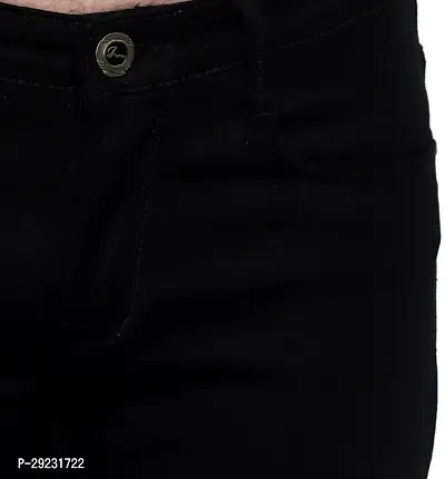 Stylish Black Denim Mid-Rise Jeans For Men-thumb5