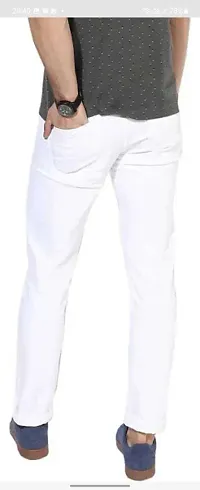 Stylish Cotton Blend Mid-Rise Jeans For Men-thumb1