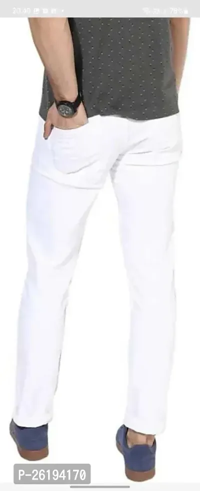 Stylish Cotton Blend Mid-Rise Jeans For Men-thumb2