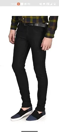 Stylish Cotton Blend Mid-Rise Jeans For Men-thumb2