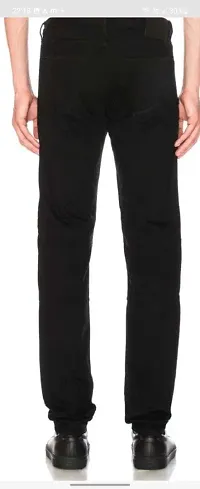 Stylish Cotton Blend Mid-Rise Jeans For Men-thumb1