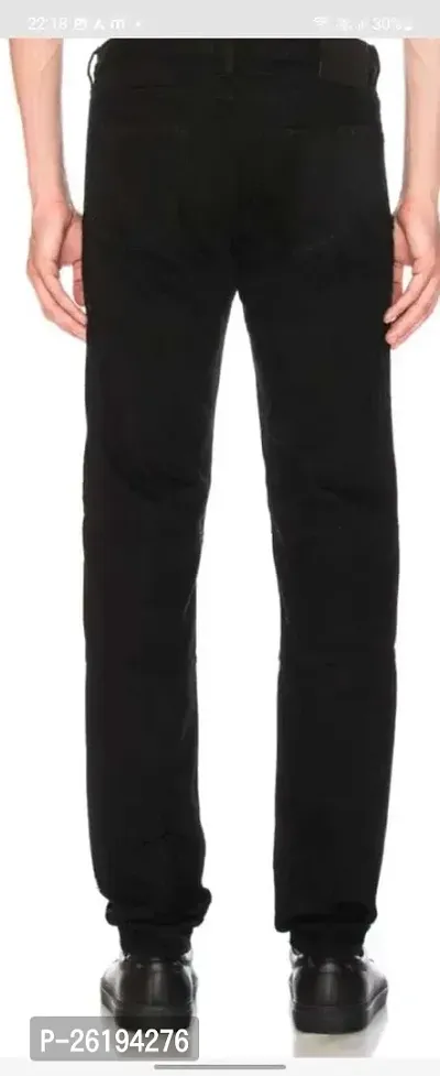 Stylish Cotton Blend Mid-Rise Jeans For Men-thumb2