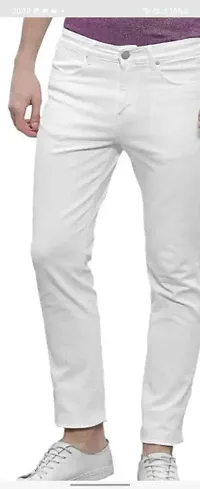 Stylish Cotton Blend Mid-Rise Jeans For Men-thumb2