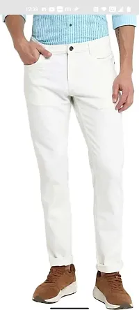 Stylish Cotton Blend Mid-Rise Jeans For Men-thumb3