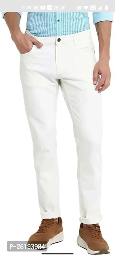 Stylish Cotton Blend Mid-Rise Jeans For Men-thumb4