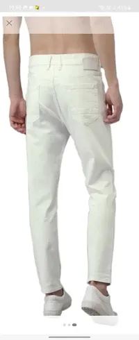 Stylish Cotton Blend Mid-Rise Jeans For Men-thumb1