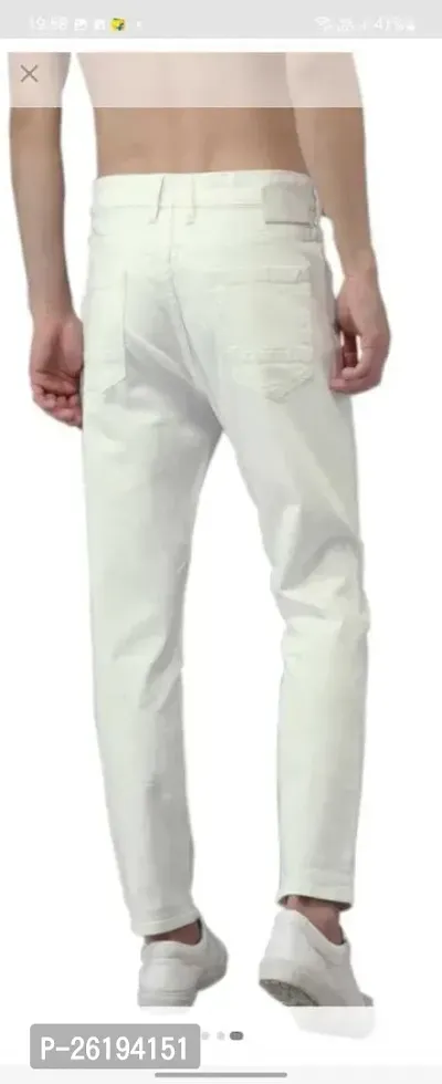 Stylish Cotton Blend Mid-Rise Jeans For Men-thumb2