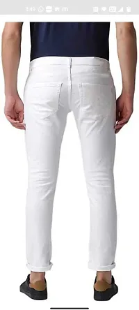 Stylish Cotton Blend Mid-Rise Jeans For Men-thumb1