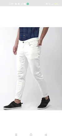 Stylish Cotton Blend Mid-Rise Jeans For Men-thumb2