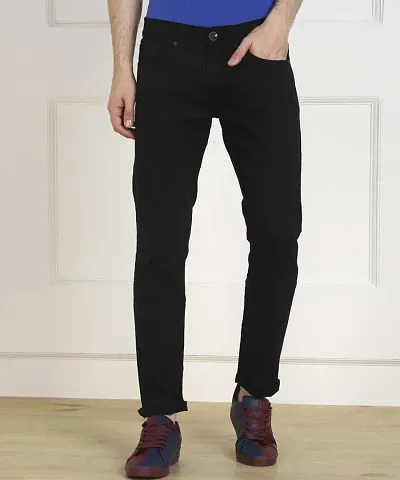 Stylish Blend Mid-Rise Jeans For Men