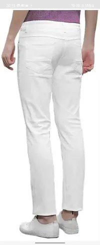 Stylish Cotton Blend Mid-Rise Jeans For Men-thumb1