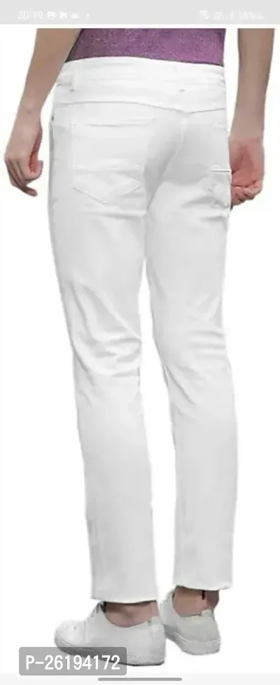 Stylish Cotton Blend Mid-Rise Jeans For Men-thumb2