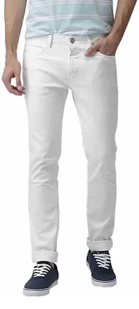 Stylish Blend Mid-Rise Jeans For Men