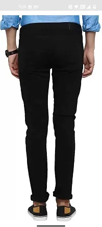 Stylish Cotton Blend Mid-Rise Jeans For Men-thumb1