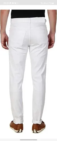 Stylish Cotton Blend Mid-Rise Jeans For Men-thumb3