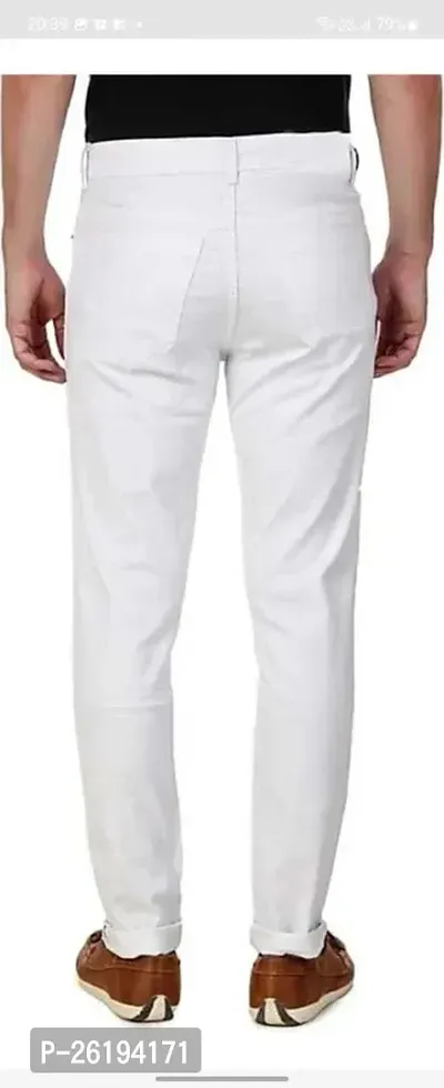 Stylish Cotton Blend Mid-Rise Jeans For Men-thumb4