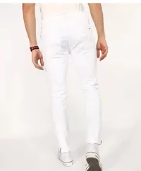 Men Plain White Jeans SDJK23KJ-thumb1