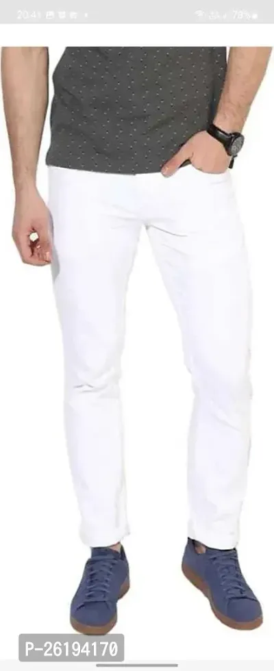 Stylish Cotton Blend Mid-Rise Jeans For Men-thumb4