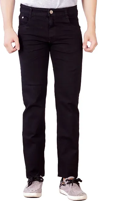 Stylish Blend Mid-Rise Jeans For Men