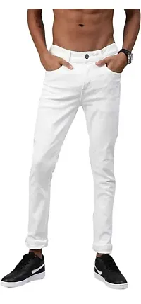 Stylish Blend Mid-Rise Jeans For Men