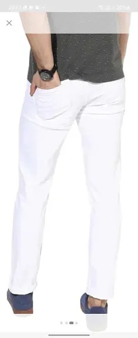 Stylish Cotton Blend Mid-Rise Jeans For Men-thumb1