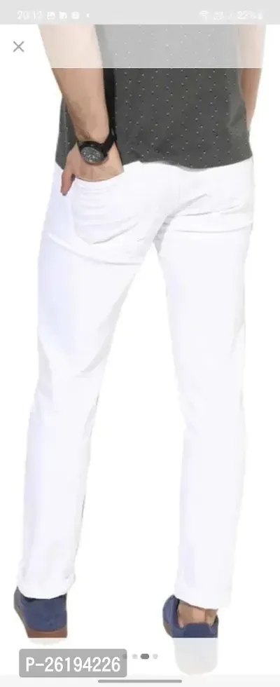 Stylish Cotton Blend Mid-Rise Jeans For Men-thumb2