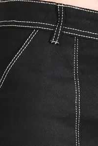 Stylish Black Cotton Blend Jeans For Men-thumb2