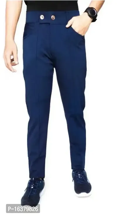 Men 2 BUTTAN Blue Track Pant