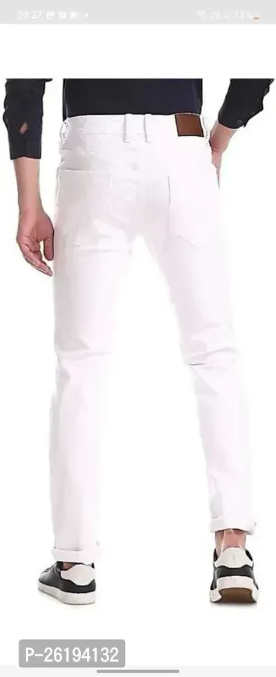 Stylish Cotton Blend Mid-Rise Jeans For Men-thumb2