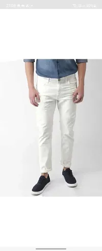 Stylish White Denim Jeans