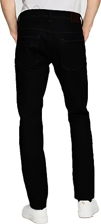 Stylish Black Denim Mid-Rise Jeans For Men-thumb1