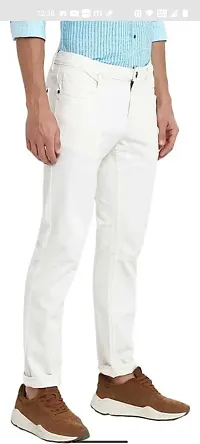 Stylish Cotton Blend Mid-Rise Jeans For Men-thumb2