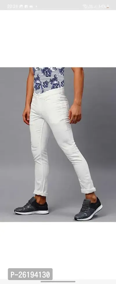 Stylish Cotton Blend Mid-Rise Jeans For Men-thumb3