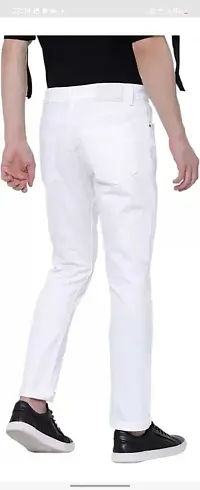 Stylish Cotton Blend Mid-Rise Jeans For Men-thumb2