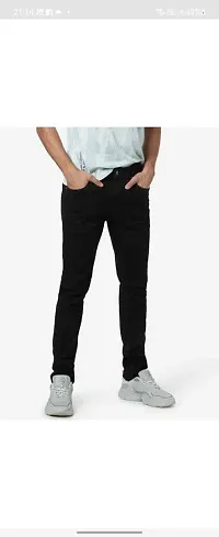 Classic Blend Solid Jeans For Men