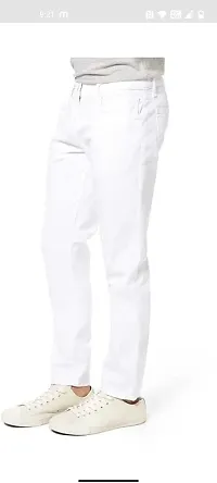 Stylish Cotton Blend Mid-Rise Jeans For Men-thumb3