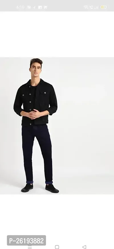 Stylish Cotton Blend Mid-Rise Jeans For Men-thumb4