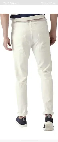 Stylish Cotton Blend Mid-Rise Jeans For Men-thumb1