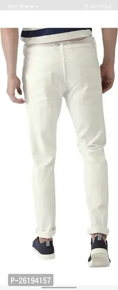 Stylish Cotton Blend Mid-Rise Jeans For Men-thumb2